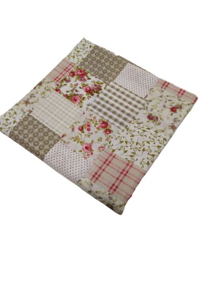 Tappezzeria in Cotone Stampato 280 cm x 280 cm Maiolica Fiori Rosa