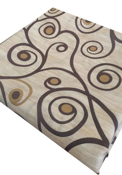 tappezzeria in cotone stampato 280 cm x 280 cm ghirigori grigio 1 Tappezzeria in Cotone Stampato 280 cm x 280 cm Ghirigori Grigio