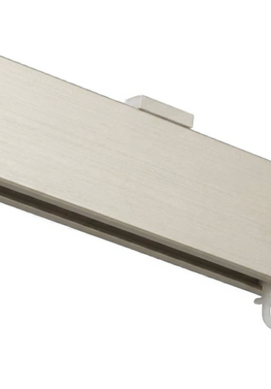 binario per tenda in alluminio sistema a onda a parete beige 6 Binario per Tenda in Alluminio Sistema a Onda a Soffitto Beige